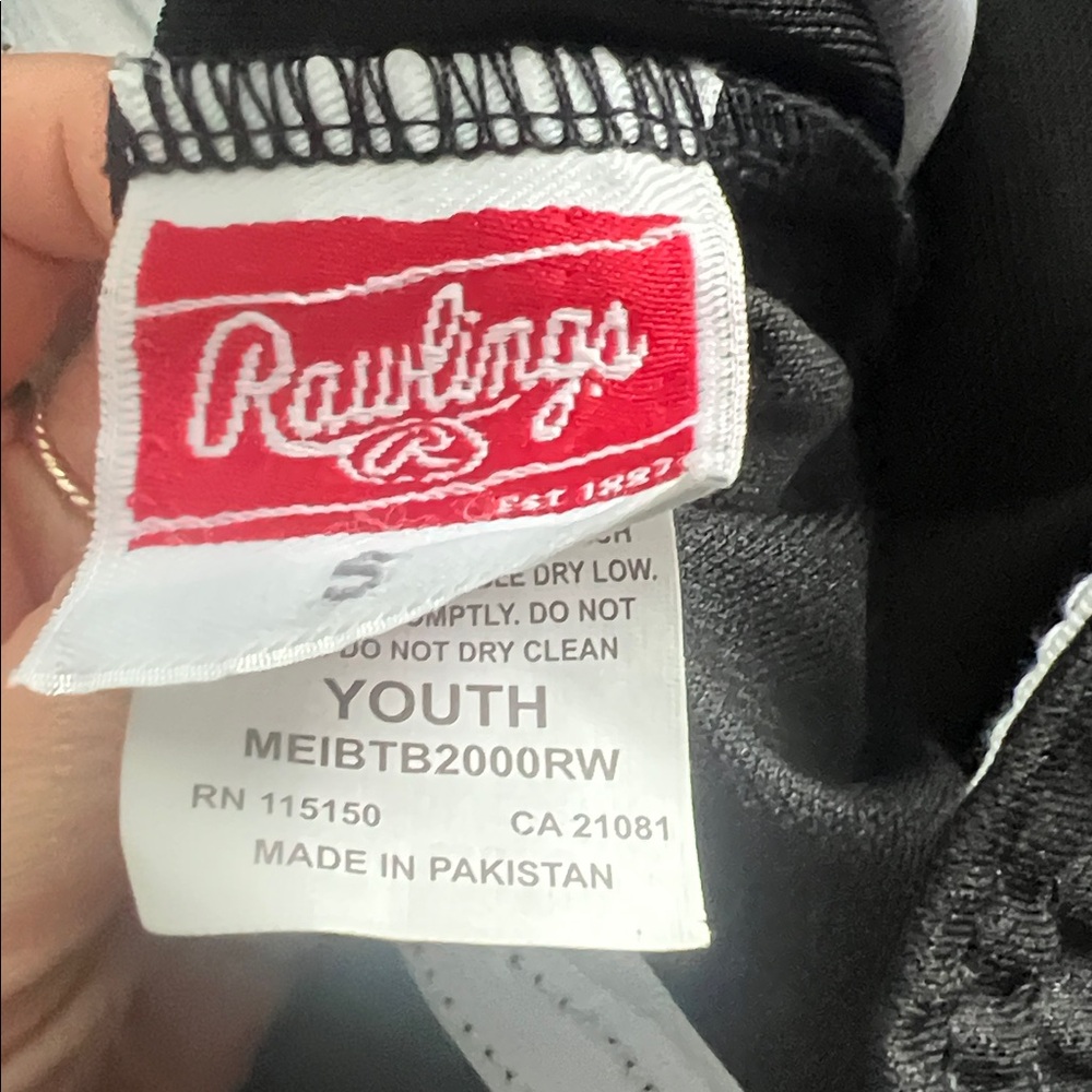 Rawlings Boys baseball pants youth black size small - Picture 3 of 3